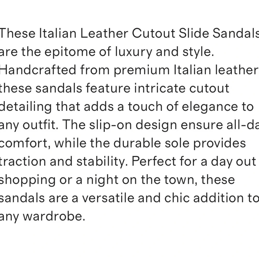 QUINCE Italian Leather Cutout Slide Sandals - Picture 6 of 8